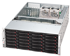 Supermicro 846TQ-R900B-kotelo edestä